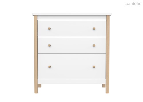 Комод Classic 3 ящика (белый) - Ellipse