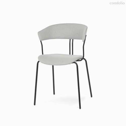 Обеденный стул Embrace 52х76, цвет матовый черный/серый - Cosmo