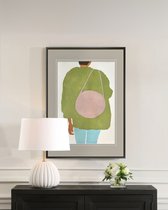 Интерьерное жикле Silhouette - VI, цвет голубой - Louvre Home