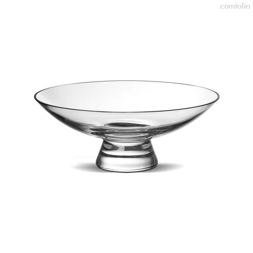 Чаша декоративная Nude Glass Силуэт 22 см, стекло хрустальное, прозрачная - Nude Glass