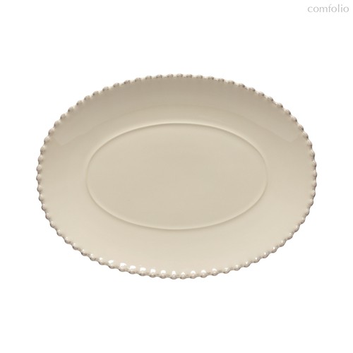 Блюдо овальное Pearl Cream 34см PEA331-CRM (PEA331-03317R), цвет кремовый, 34 см - Costa Nova