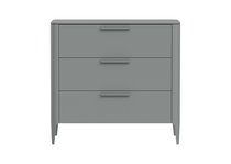 Комод Type 3 ящика ширина 90 см (серый) - Ellipse