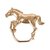Набор колец для салфеток L’Objet Конь, 4 шт, позолота, п/к - L’Objet