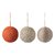 Набор ёлочных украшений Trendy коллекции New Year Essential, 3 шт. - Tkano
