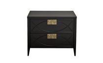 Тумба прикроватная черная 60x50x40см - Garda Decor