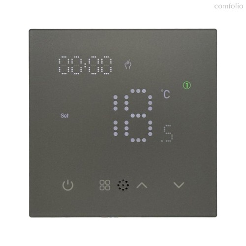 Терморегулятор для теплого пола, WiFi, цифровой Серый Kollinger Eclipse EC-702GY - Kollinger