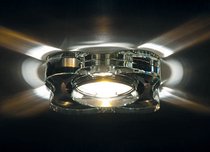 Donolux Светильник встраиваемый декоративный хрустальный, L 100 W 100 H 70мм, галог. лампа MR16 GU5, - Donolux