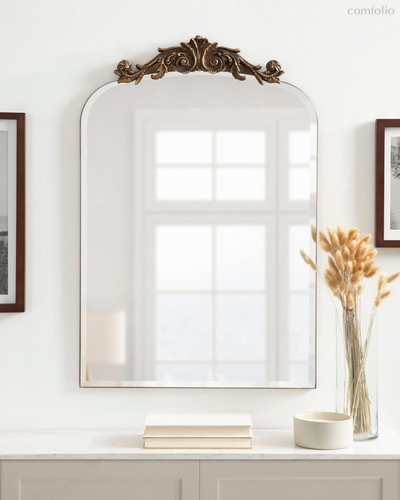Золотое зеркало Арендал, цвет золотой - Louvre Home