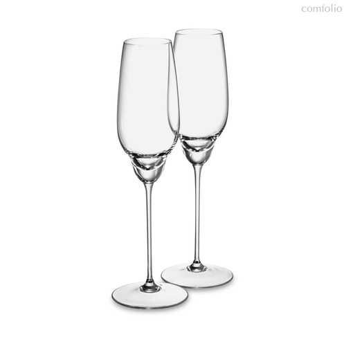 Набор фужеров для игристого вина Klimchi Тени 240 мл, 2 шт, богемское стекло - Klimchi