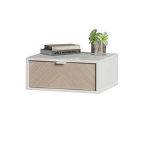 Тумба прикроватная Fjord 1 ящик подвесная (белая) - Ellipse