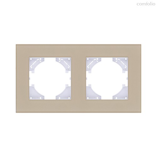 Рамка 2-постовая, стекло золотой Kollinger Reflex MG RM2GD - Kollinger