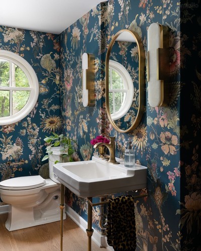 Золотое настенное зеркало Хоггарт - Louvre Home