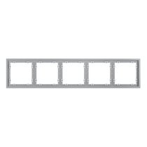Рамка пластиковая VOLTUM S70 на 5 постов, серый - Voltum