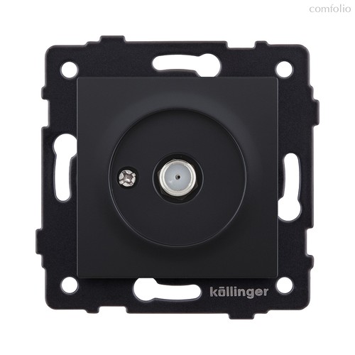 Розетка спутниковая SAT, черный матовый Kollinger REA-020BM для Aspekt, Eleganz, Reflex - Kollinger