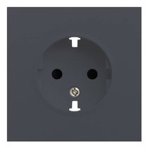 Лицевая панель для розетки 2к+з 35632 BT, базальт - Rikett