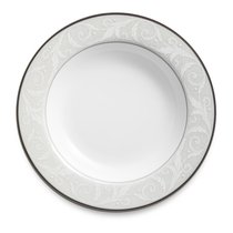 Тарелка суповая Narumi Платиновый ноктюрн 23 см, фарфор костяной - Narumi