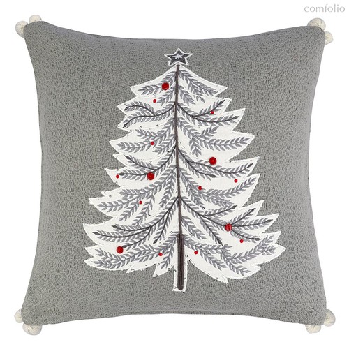 Чехол на подушку Magic fir из коллекции New Year Essential, 45х45 см - Tkano