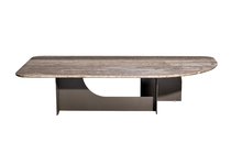 Стол журнальный Арка (Arco) травертин 135x70x30см - Garda Decor