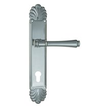 Дверная ручка Venezia Callisto CYL на планке PL87 полированный хром - Venezia Collezione