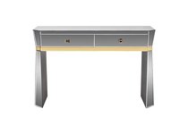 Консоль 2 ящика с золотистой отделкой 120x42x79см - Garda Decor