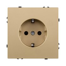 Розетка штепсельная SCHUKO 16A/250 В, золотой Kollinger Eclipse EC-014GD - Kollinger
