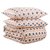 Комплект постельного белья двуспальный из сатина бежево-розового цвета с принтом Blossom time из коллекции Cuts&Pieces - Tkano