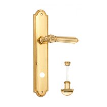 Дверная ручка Venezia Castello WC-2 на планке PL98 полированная латунь - Venezia Collezione