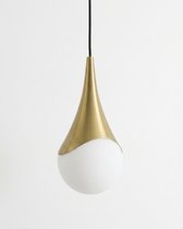 Золотой подвесной светильник Алто, цвет белый - Louvre Home