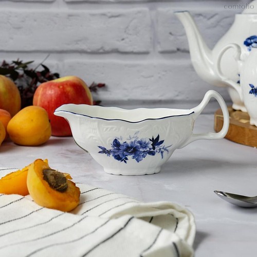 Соусник 150 мл 12*5,9 см h7,1 см Blue Flower P.L. Proff Cuisine - P.L. Proff Cuisine