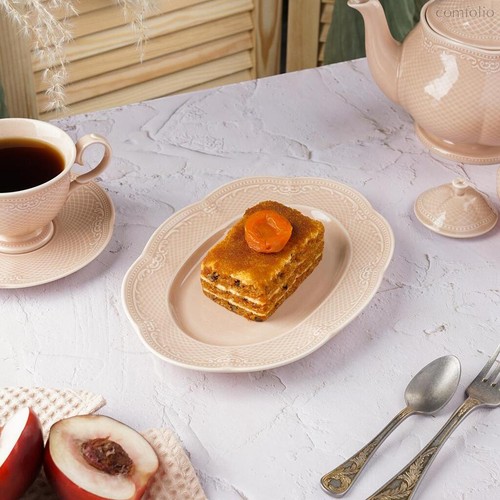 Блюдо овальное 24,8*18*2,9 см Aristocrat Peach Tea Noble [1] - Noble