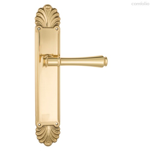 Дверная ручка Venezia Callisto на планке PL87 полированная латунь - Venezia Collezione
