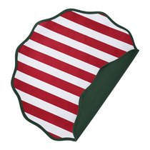 Салфетка под приборы Trendy Christmas красного цвета из коллекции New Year Essential, ?40 см - Tkano