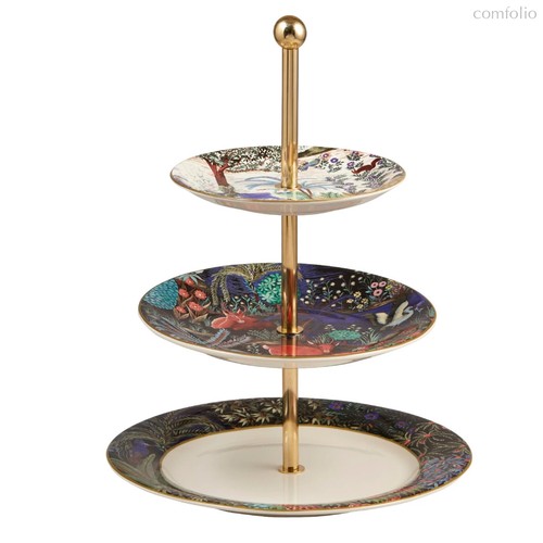 Блюдо трехъярусное Gien Дворцовый сад 27,5 см, фаянс - Gien