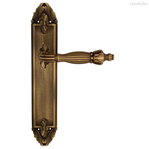Дверная ручка Venezia Olimpo на планке PL90 матовая бронза - Venezia Collezione