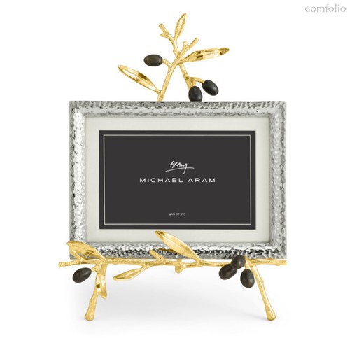Рамка для фото на подставке Michael Aram Золотая оливковая ветвь 13х18 см - Michael Aram