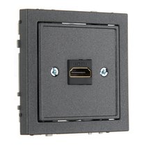 Розетки и выключатели: Розетка HDMI (разъемы), антрацит, Superior - Kanlux