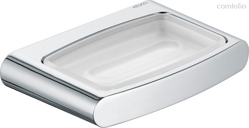 11655019000 ELEGANCE Мыльница настенная, матовый хрусталь, хром - Keuco