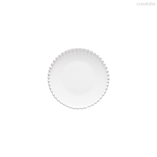 Тарелка круглая Pearl White PEP173-WHI(PEP173-02202F), цвет белый, 17 см - Costa Nova