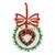 Украшение новогоднее с подвеской Lamart Noel Рождественский венок 4,5 см, сталь - Lamart