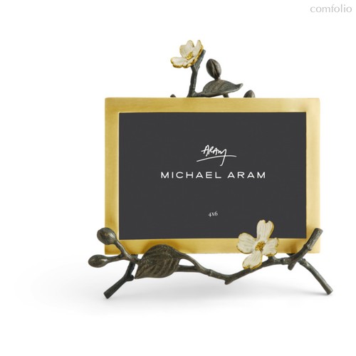 Рамка для фото на подставке Michael Aram Цветок кизила 10х15 см, латунь - Michael Aram