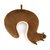 Подушка для путешествий Squirrel, цвет коричневый - Balvi
