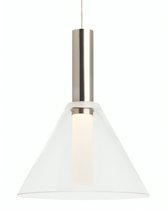 Серебряный подвесной светильник Мезз, цвет никель - Louvre Home