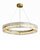 Золотая круглая люстра Берген, цвет полированная латунь - Louvre Home