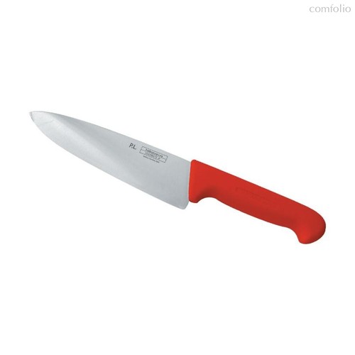 Шеф-нож PRO-Line 20 см, красная пластиковая ручка, P.L. Proff Cuisine - P.L. Proff Cuisine