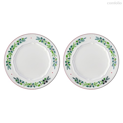 Набор из двух тарелок Nordic winter из коллекции New Year Essential, ?26,5 см - Tkano