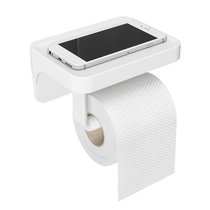 Держатель для туалетной бумаги с полочкой Flex белый - Umbra