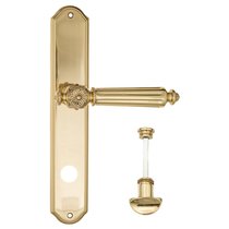 Дверная ручка на планке Fratelli Cattini "TORCELLO" WC-2 PL02-OLV полированная латунь - Fratelli Cattini