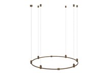 Magnet Modular System «CODE 1.2», D800хH95-3000 мм (высота регулируется), DC24V, подвесное круглое основание для модульных светильников, темная бронза, блок питания в комплект не входит - Donolux