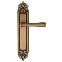 Дверная ручка Venezia Callisto на планке PL96 матовая бронза - Venezia Collezione