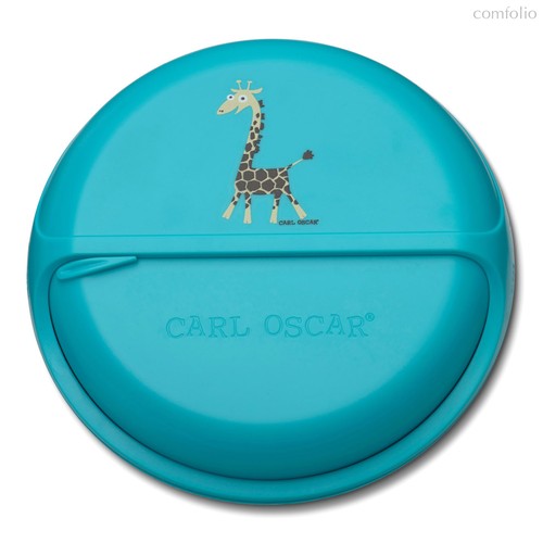 Ланч-бокс для перекусов BentoDISC™ Giraffe бирюзовый, цвет бирюзовый - Carl Oscar